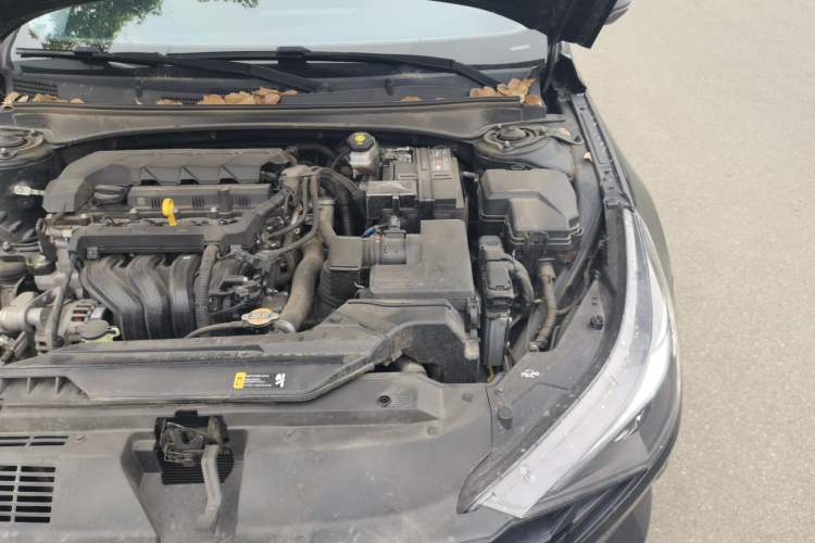Used Hyundai Elantra 2022 1.5L CVT LUX Black Knight Limited Edition Engine Bay Left