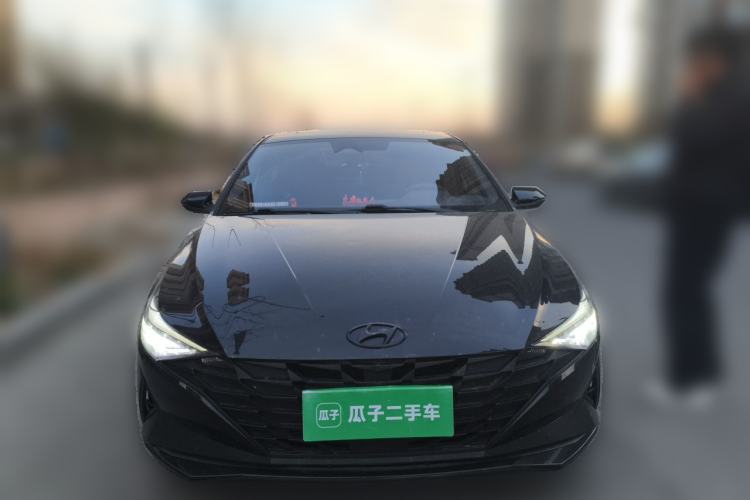 Used Hyundai Elantra 2022 1.5L CVT LUX Black Knight Limited Edition Front