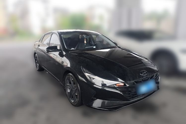 Used Hyundai Elantra 2022 240TGDi DCT GLX Black Knight Limited Edition Front Right 45 Deg