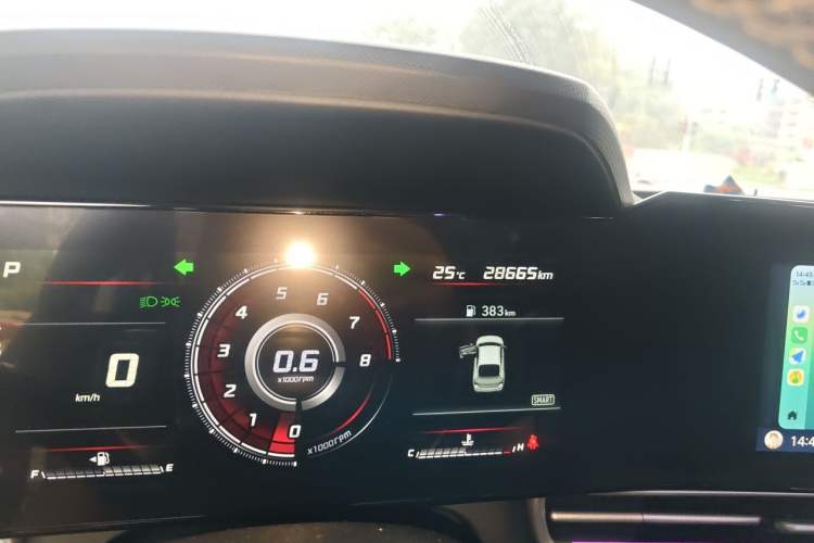 Used Hyundai Elantra 2022 240TGDi DCT GLX Black Knight Limited Edition Odometer Close Up