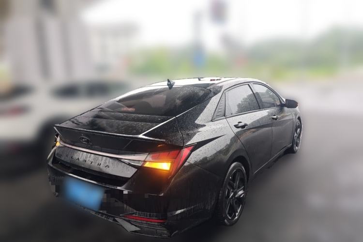 Used Hyundai Elantra 2022 240TGDi DCT GLX Black Knight Limited Edition Rear Right 45 Deg
