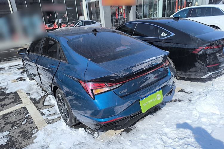 Used Hyundai Elantra 2022 1.5L CVT LUX Prestige Edition Rear Left 45 Deg