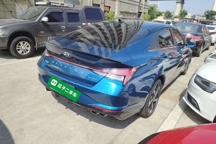 Used Hyundai Elantra 2022 240TGDi DCT LUX Prestige Edition Rear Right 45 Deg