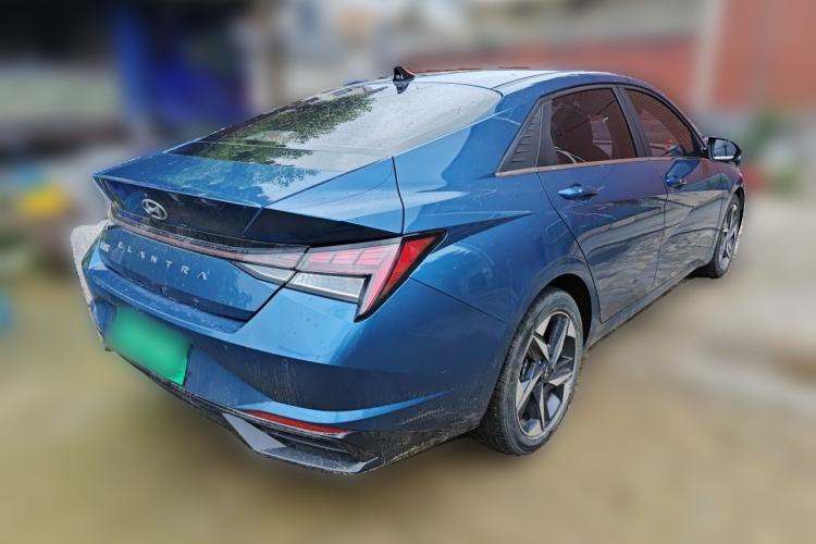 Used Hyundai Elantra 2022 1.5L CVT GLX Elite Edition Rear Right 45 Deg