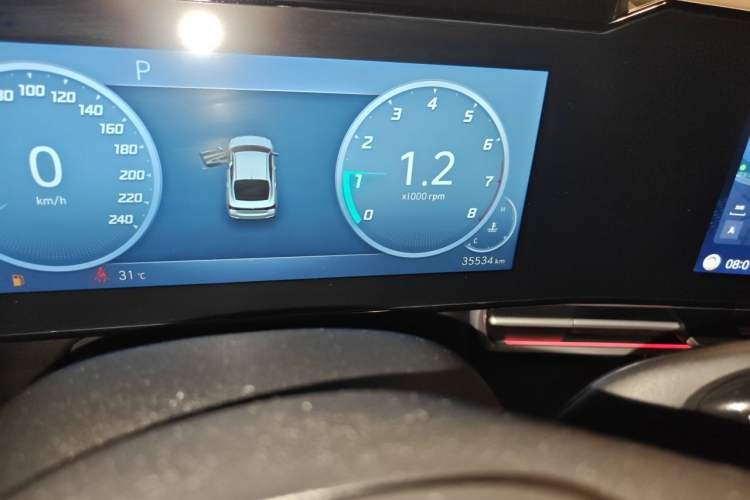 Used Hyundai Elantra 2022 1.5L CVT TOP Flagship Edition Odometer Close Up