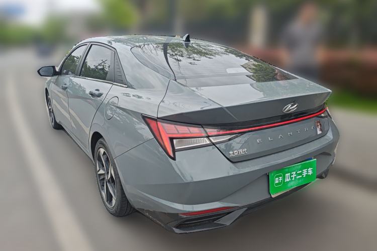 Used Hyundai Elantra 2022 1.5L CVT LUX Prestige Edition Rear Left 45 Deg