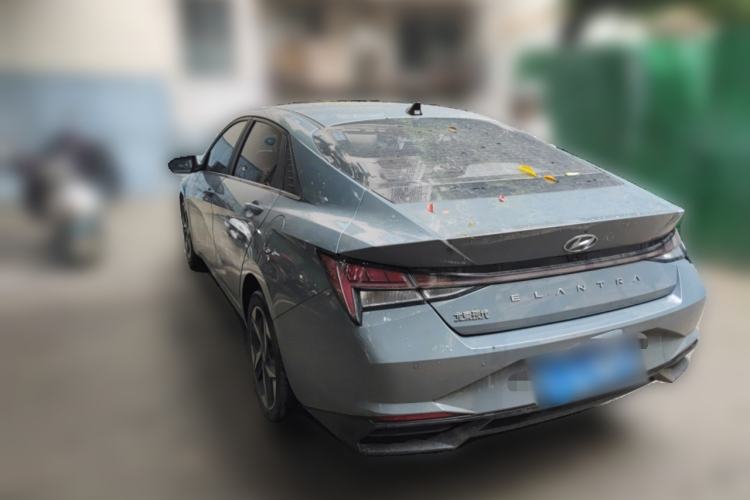 Used Hyundai Elantra 2022 1.5L CVT LUX Prestige Edition Rear Left 45 Deg