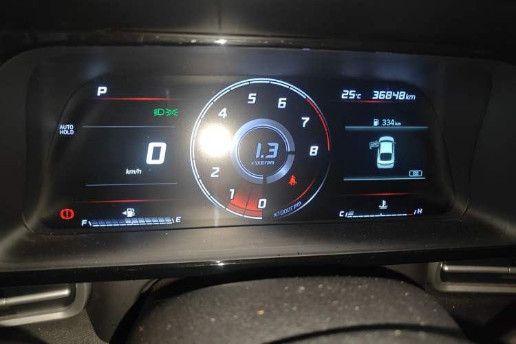 Used Hyundai Elantra 2022 1.5L CVT GLX Elite Edition Odometer Close Up