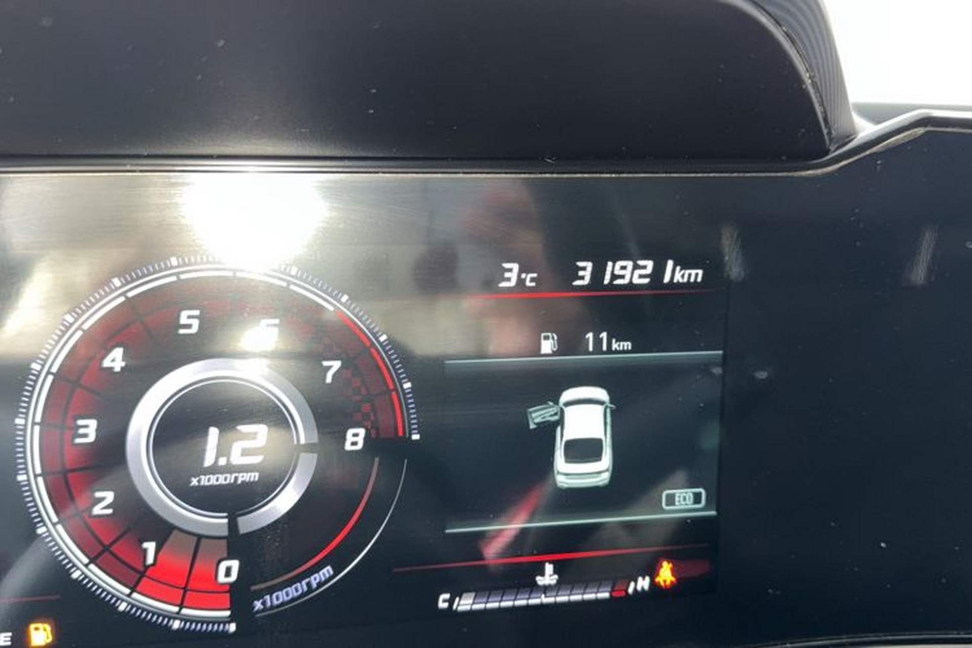 Used Hyundai Elantra 2022 1.5L CVT GLX Elite Edition Odometer Close Up