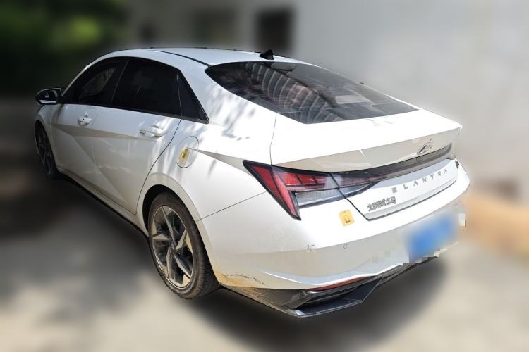 Used Hyundai Elantra 2022 1.5L CVT LUX Prestige Edition Rear Left 45 Deg