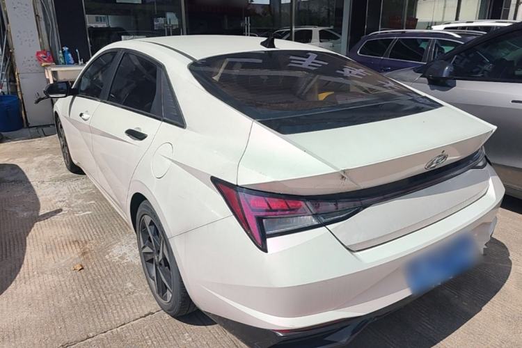 Used Hyundai Elantra 2022 1.5L CVT LUX Prestige Edition Rear Left 45 Deg