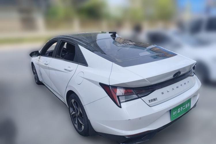 Used Hyundai Elantra 2022 1.5L CVT LUX Prestige Edition Rear Left 45 Deg