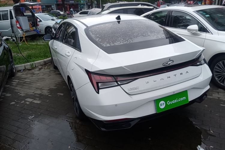 Used Hyundai Elantra 2022 1.5L CVT LUX Prestige Edition Rear Left 45 Deg