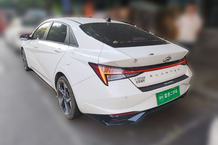 Used Hyundai Elantra 2022 1.5L CVT LUX Prestige Edition Rear Left 45 Deg