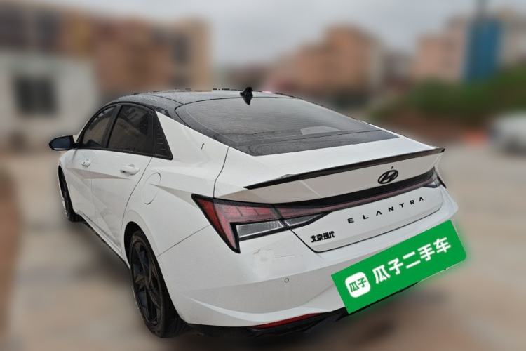 Used Hyundai Elantra 2022 1.5L CVT LUX Prestige Edition Rear Left 45 Deg