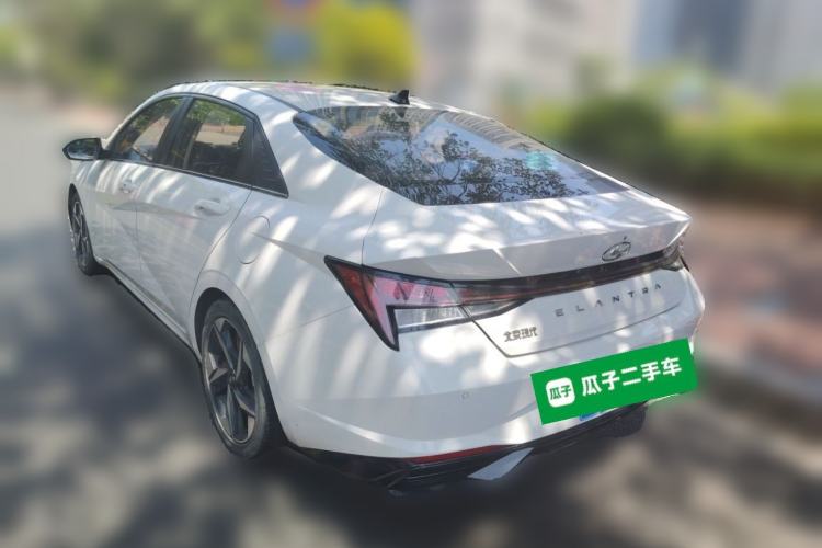 Used Hyundai Elantra 2022 1.5L CVT LUX Prestige Edition Rear Left 45 Deg