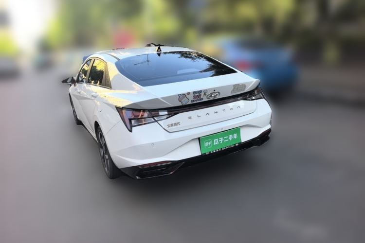 Used Hyundai Elantra 2022 1.5L CVT LUX Prestige Edition Rear Left 45 Deg
