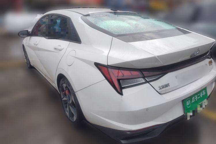Used Hyundai Elantra 2022 1.5L CVT LUX Prestige Edition Rear Left 45 Deg