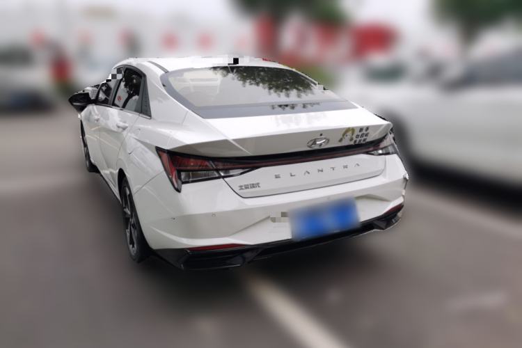 Used Hyundai Elantra 2022 1.5L CVT LUX Prestige Edition Rear Left 45 Deg