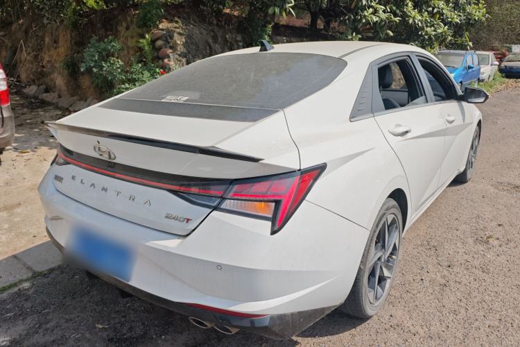 Used Hyundai Elantra 2022 240TGDi DCT LUX Prestige Edition Rear Right 45 Deg