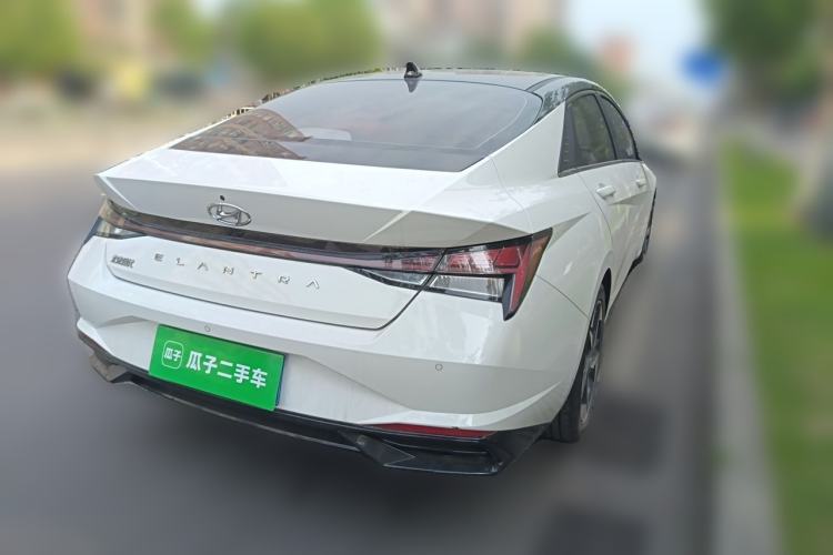 Used Hyundai Elantra 2022 1.5L CVT TOP Flagship Edition Rear Right 45 Deg