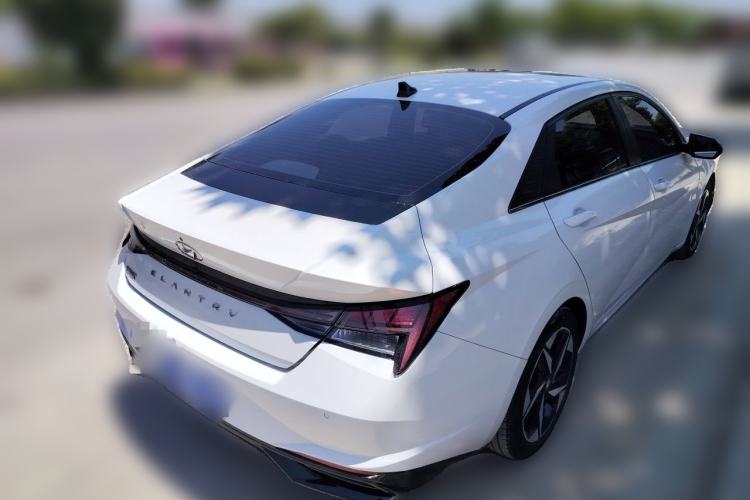 Used Hyundai Elantra 2022 1.5L CVT LUX Prestige Edition Rear Right 45 Deg