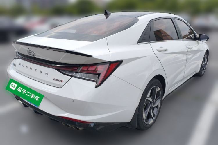 Used Hyundai Elantra 2022 240TGDi DCT LUX Prestige Edition Rear Right 45 Deg