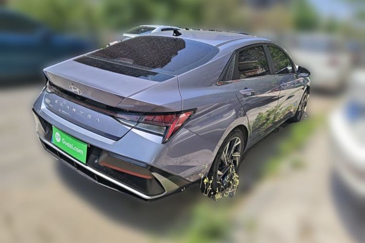 Used Hyundai Elantra 2023 1.5L CVT LUX Prestige Edition Rear Right 45 Deg