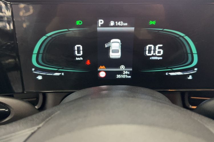 Used Hyundai Elantra 2023 240TGDi DCT N Line LUX Prestige Edition Odometer Close Up