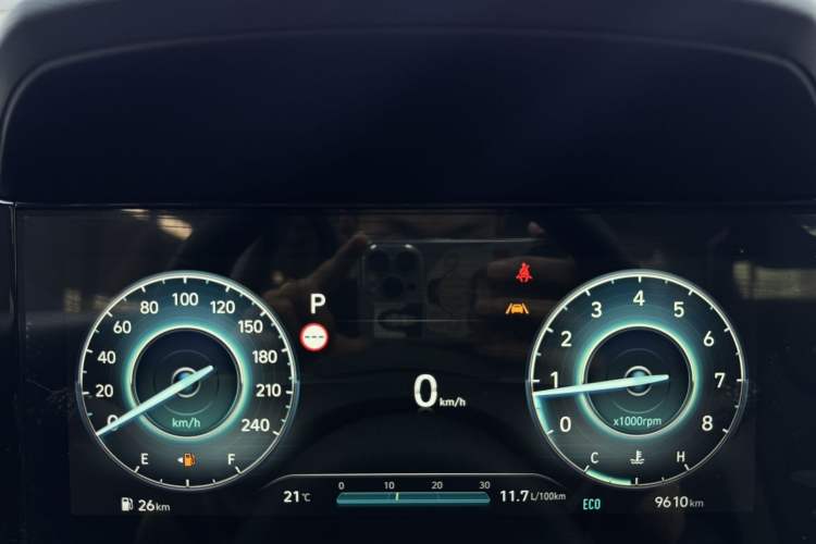 Used Hyundai Elantra 2023 1.5L CVT TOP Flagship Edition Odometer Close Up