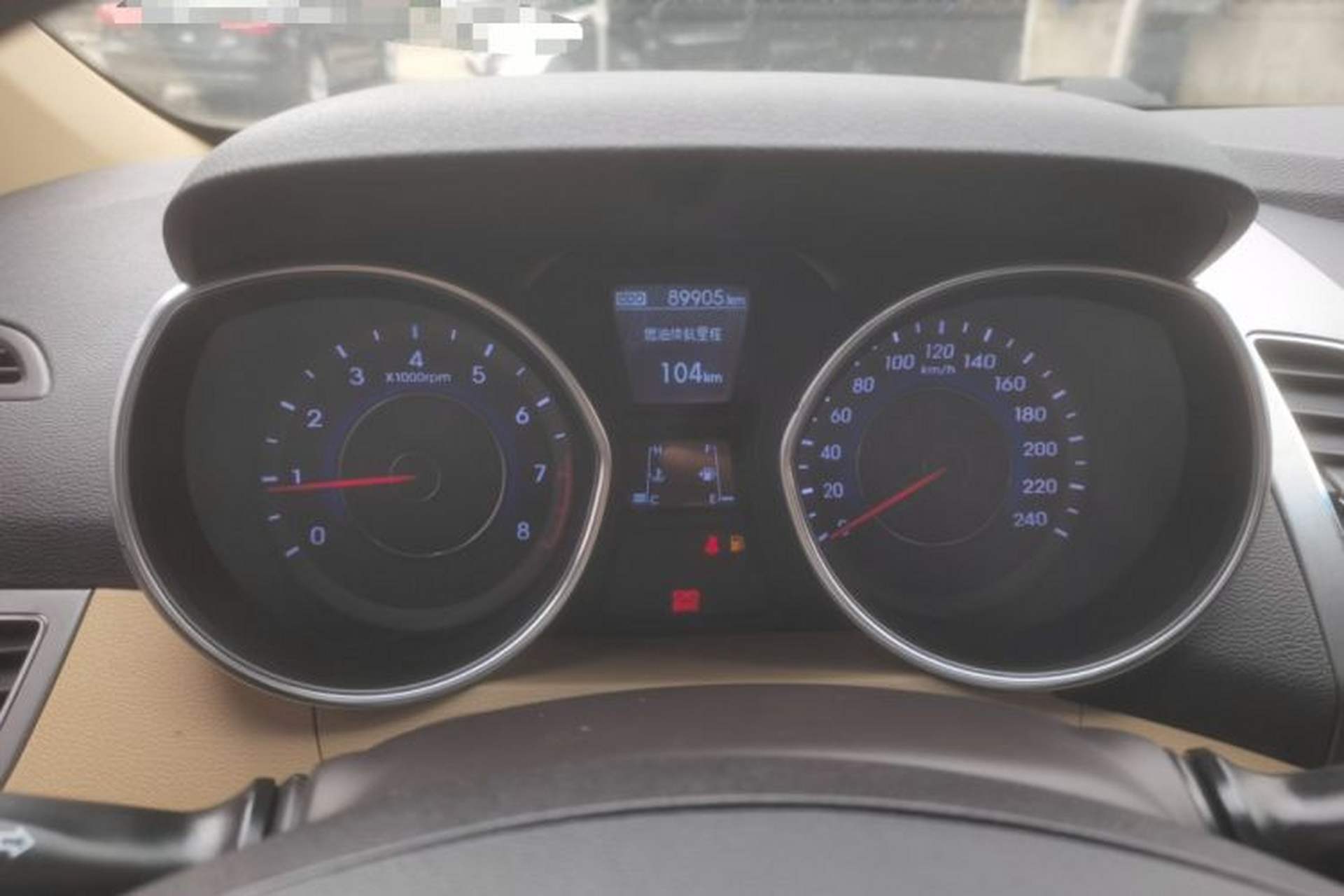 Used Hyundai Elantra (5th Generation / Langdong) 2012 1.6L Manual Leading Model Odometer Close Up