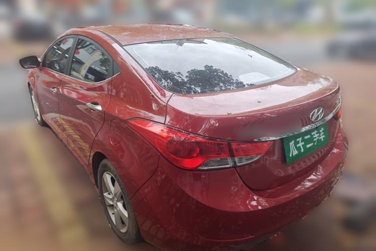 Used Hyundai Elantra (5th Generation / Langdong) 2012 1.6L Automatic Leading Model Rear Left 45 Deg