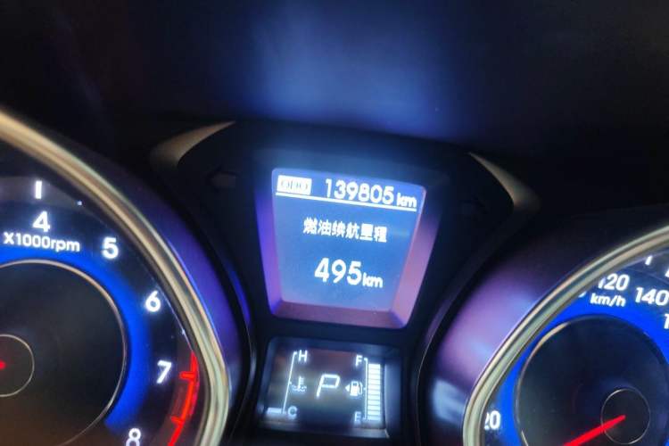 Used Hyundai Elantra (5th Generation / Langdong) 2012 1.6L Automatic Leading Model Odometer Close Up