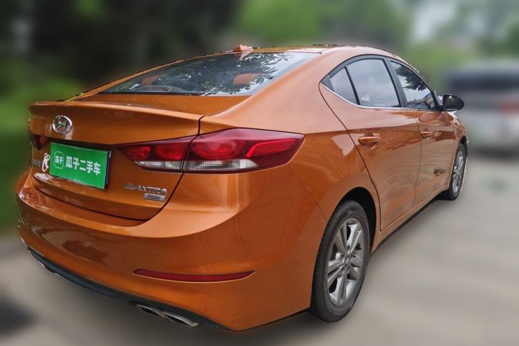 Used Hyundai Elantra (6th Generation / Lingdong) 2016 1.4T Dual-Clutch Xuan Dong · Dynamic Version Rear Right 45 Deg