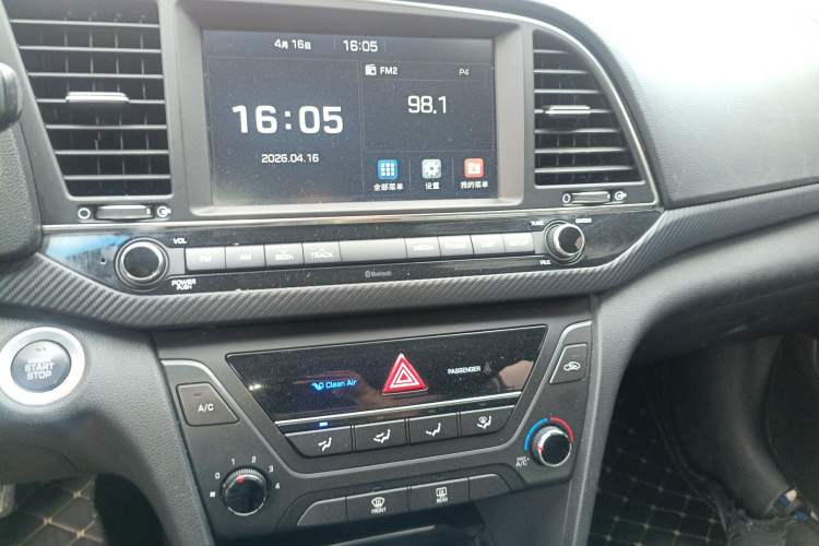 Used Hyundai Elantra (6th Generation / Lingdong) 2016 1.4T Dual-Clutch Xuan Dong · Dynamic Version Audio And AC Panel