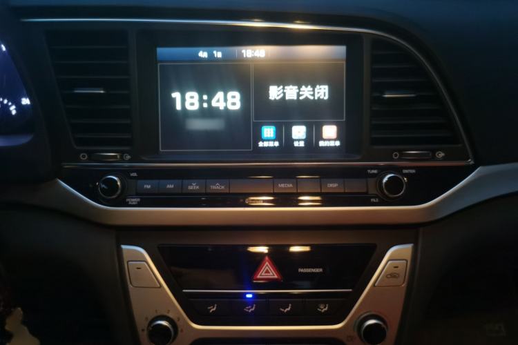 Used Hyundai Elantra (6th Generation / Lingdong) 2016 1.6L Automatic ZhiXuan – Elite Version Audio And AC Panel