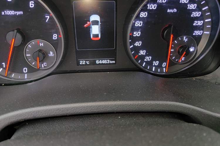 Used Hyundai Elantra (6th Generation / Lingdong) 2016 1.4T Dual-Clutch Xuan Dong·Elite Version Odometer Close Up