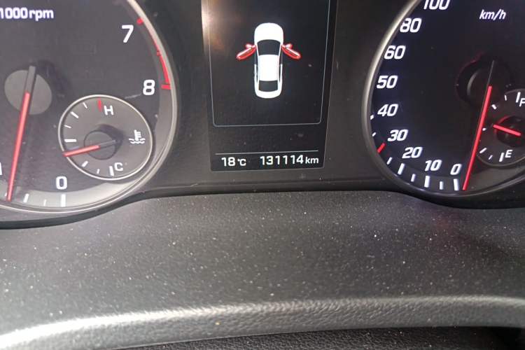 Used Hyundai Elantra (6th Generation / Lingdong) 2016 1.4T Dual-Clutch Xuan Dong·Elite Version Odometer Close Up