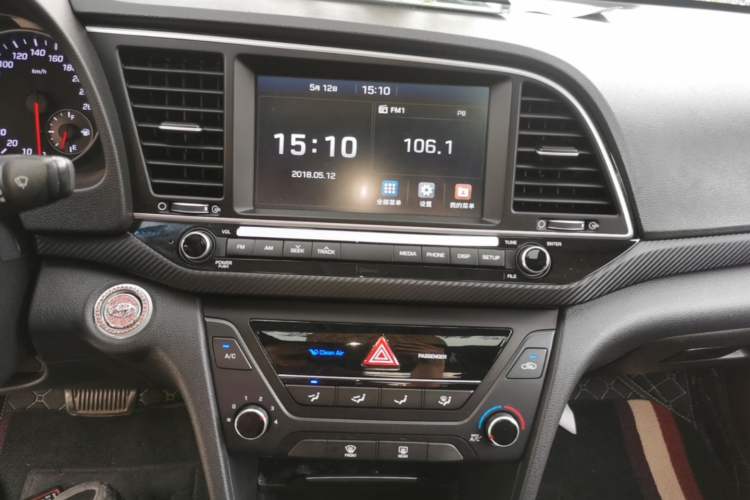 Used Hyundai Elantra (6th Generation / Lingdong) 2018 1.4T Dual-Clutch Xuan Dong · Dynamic Edition Audio And AC Panel