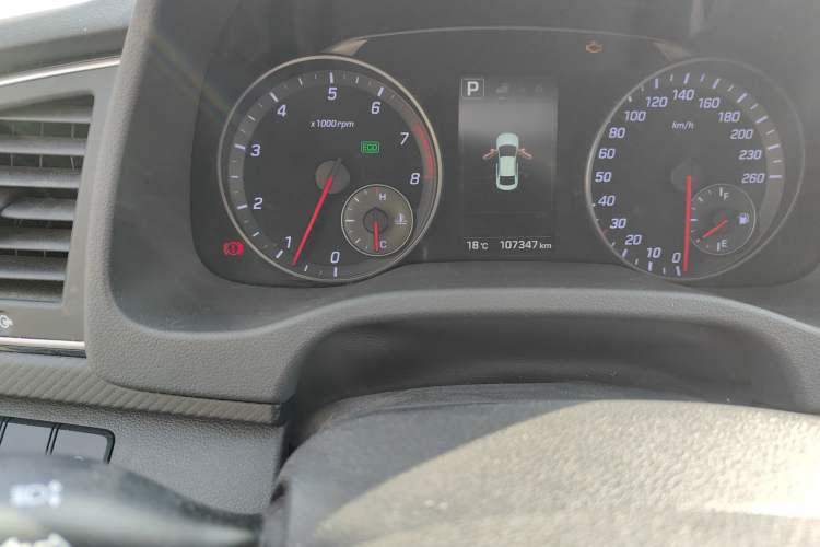 Used Hyundai Elantra (6th Generation / Lingdong) 2018 1.4T Dual-Clutch Xuan Dong · Dynamic Edition Odometer Close Up