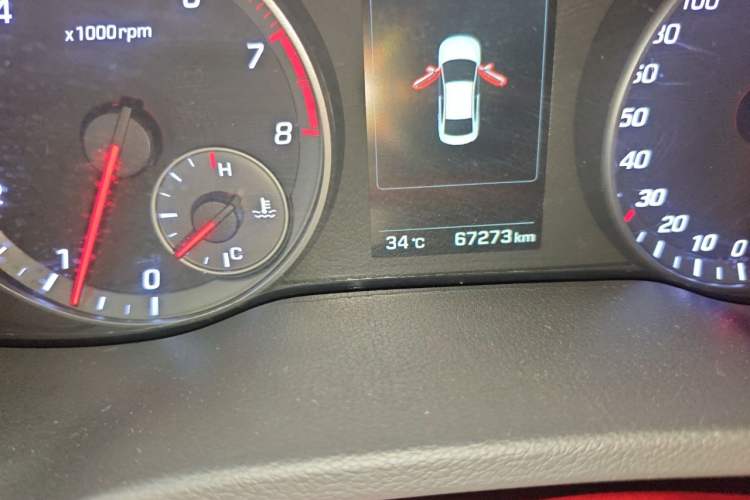 Used Hyundai Elantra (6th Generation / Lingdong) 2018 1.4T Dual-Clutch Xuan Dong · Dynamic Edition Odometer Close Up