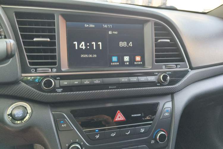 Used Hyundai Elantra (6th Generation / Lingdong) 2018 1.4T Dual-Clutch Xuan Dong · Dynamic Edition Audio And AC Panel