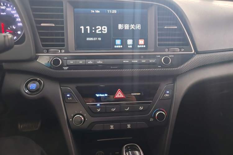 Used Hyundai Elantra (6th Generation / Lingdong) 2018 1.4T Dual-Clutch Xuan Dong · Dynamic Edition Audio And AC Panel