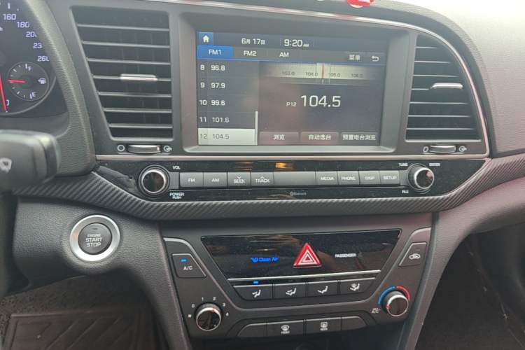 Used Hyundai Elantra (6th Generation / Lingdong) 2018 1.4T Dual-Clutch Xuan Dong · Dynamic Edition Audio And AC Panel