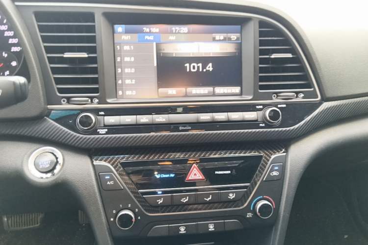 Used Hyundai Elantra (6th Generation / Lingdong) 2018 1.4T Dual-Clutch Xuan Dong · Dynamic Edition Audio And AC Panel