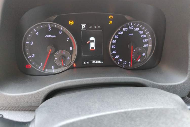 Used Hyundai Elantra (6th Generation / Lingdong) 2018 1.4T Dual-Clutch Xuan Dong · Dynamic Edition Odometer Close Up