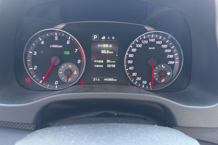 Used Hyundai Elantra (6th Generation / Lingdong) 2018 1.4T Dual-Clutch Xuan Dong · Dynamic Edition Odometer Close Up