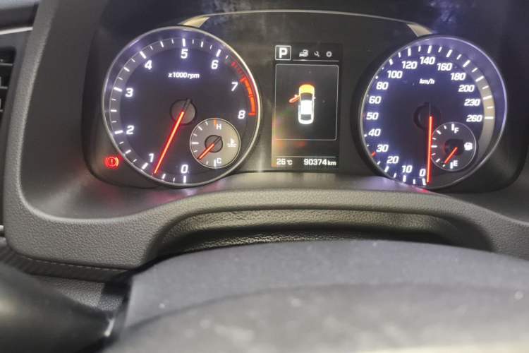 Used Hyundai Elantra (6th Generation / Lingdong) 2018 1.4T Dual-Clutch Xuan Dong · Dynamic Edition Odometer Close Up
