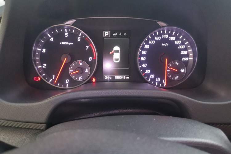 Used Hyundai Elantra (6th Generation / Lingdong) 2018 1.4T Dual-Clutch Xuan Dong · Dynamic Edition Odometer Close Up