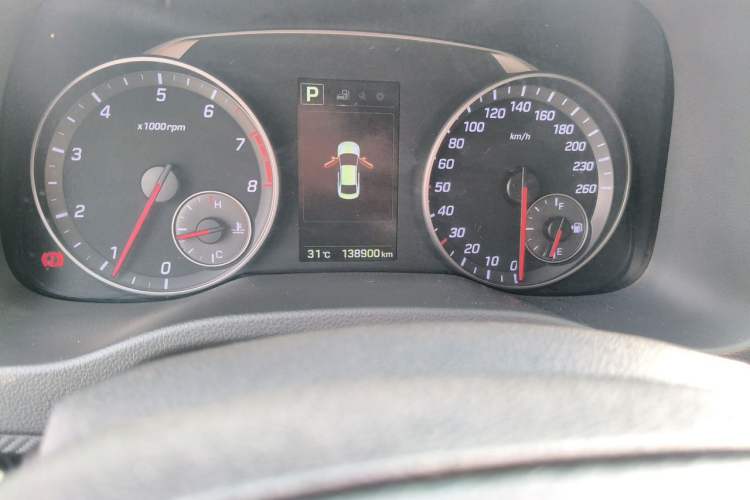 Used Hyundai Elantra (6th Generation / Lingdong) 2018 1.4T Dual-Clutch Xuan Dong · Dynamic Edition Odometer Close Up